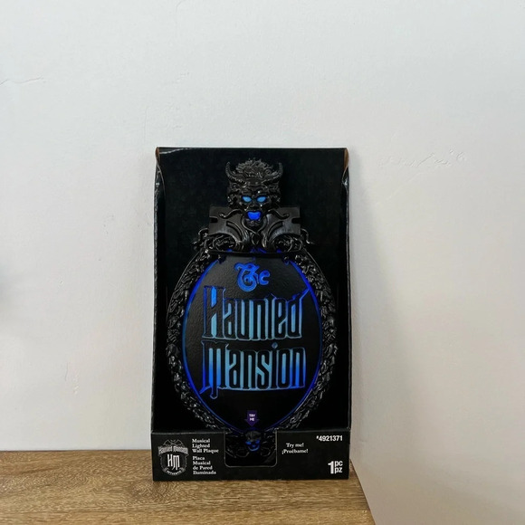 New Disney Haunted Mansion Logo Magical Light up Wall Plaque Halloween M… - Picture 2 of 7